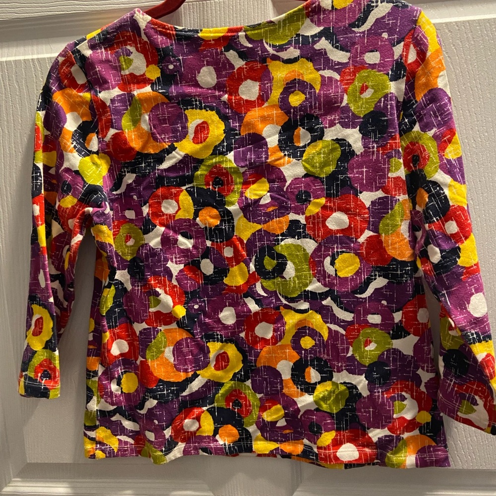Ruby Rd. Multicolor Abstract Top - Picture 2 of 3